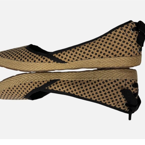 UGG Polka Dot Bow Indah Burlap Slip On Flats Shoes Women's size 8.5 - Picture 9 of 10